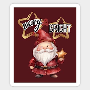 Santa Claus Merry & Bright Magnet